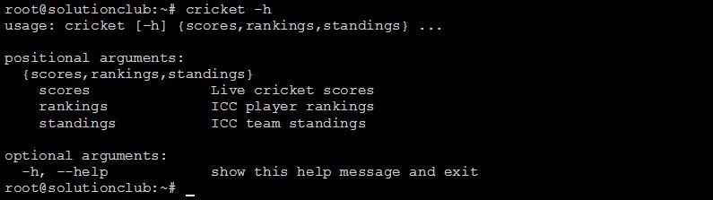 Watch Live Cricket Scores in Linux Terminal – Cricket-CLI